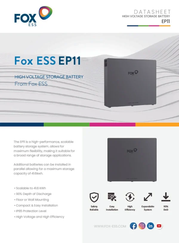 Fox SP Hybrid Inverter with 10.36 Kw Li-ion Battery - Image 4