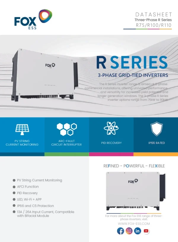 Fox  3 Phase On Grid Inverter - Image 2