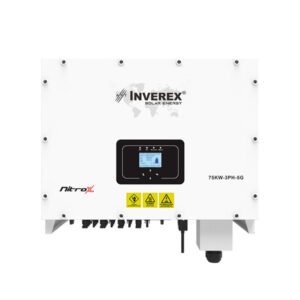 Inverex Nitrox 75kW solar inverter with smart MPPT and grid compliance for commercial